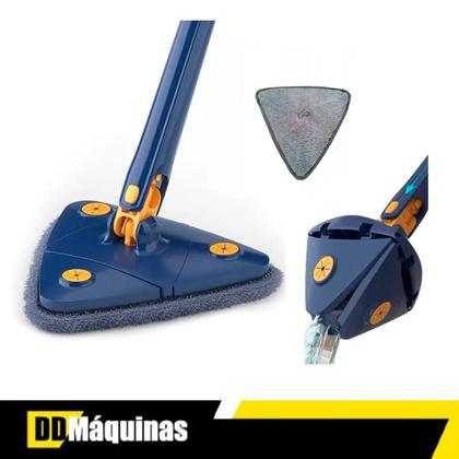 Imagem de Kit Mop Flat Giratorio Esfregão e Rodo Triangular Fasterr