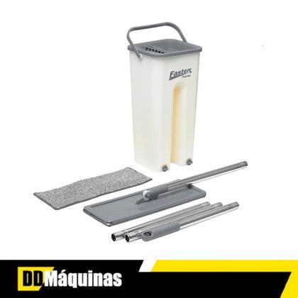 Imagem de Kit Mop Flat Giratorio Esfregão e Rodo Triangular Fasterr