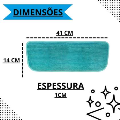 Imagem de Kit Mop Spray Mágico 3 em 1 com Refil Extra e Reservatório de 400ml  Esfregão Completo para Limpeza