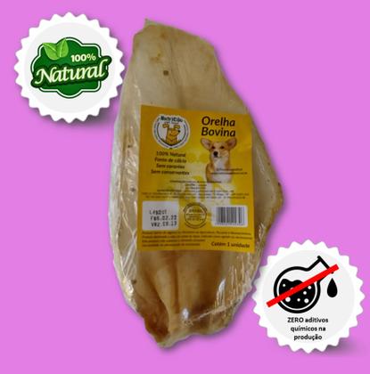 Imagem de Kit Mordedor Petisco Natural para Cães Esôfago Orelha Traqueia Bovin NutriCão Pet Food Osso Cachorro