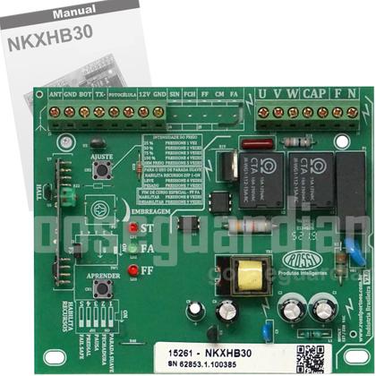 Imagem de Kit Motor Automatizador Rossi Dz Atto Turbo 3m Crem 2 Control Portão Eletrônico Deslizante 350kg