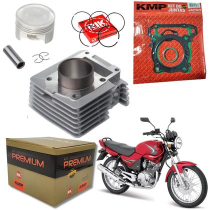 Imagem de Kit Motor Cilindro Pistão Juntas Ybr Factor 125 Xtz 125