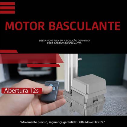 Imagem de Kit Motor de Portão Basculante Acionamento 12 segundos 1.4/1.5m 127v/220v  Acompanha Controle