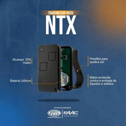 Imagem de Kit Motor Nano Nitro Rossi 3seg 3 Controles 650kg Bivolt