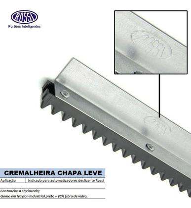 Imagem de Kit Motor Portão Deslizante Rossi Dz3 Turbo 4m Cremalheira 220v