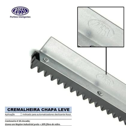 Imagem de Kit Motor Portão Eletrônico Deslizante Rossi Dz Atto Turbo 220v