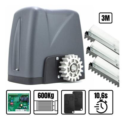 Imagem de  Kit Motor Portão Rossi 127v Dz Nano Turbo 36 C/ Cremalheira 3m