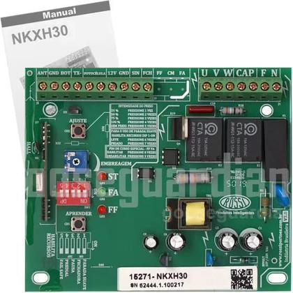 Imagem de Kit Motor Rossi 1/4CV Dz Nano Turbo 3m Crem 2 Control 2 Txcar Portão Eletrônico Deslizante 600kg