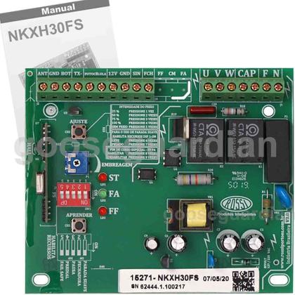 Imagem de Kit Motor Rossi 1/4CV Dz Nano Turbo 4m Crem 4 Control Portão Eletrônico Deslizante 600kg