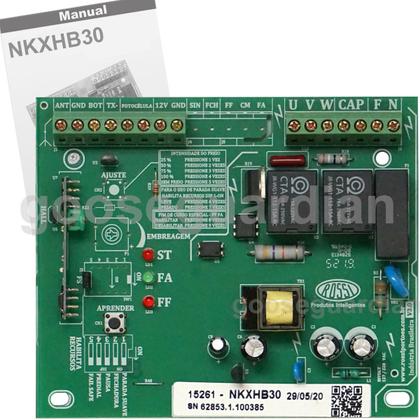 Imagem de Kit Motor Rossi Dz Atto Turbo 3m Crem 3 Control Portão Eletrônico Deslizante 350kg