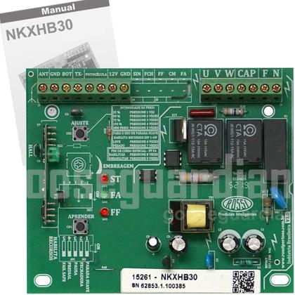 Imagem de Kit Motor Rossi Dz Atto Turbo 4m Crem 2 Control Portão Eletrônico Deslizante 350kg