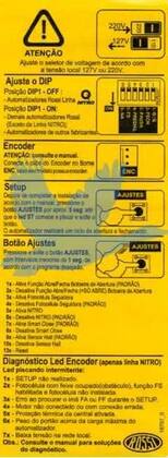 Imagem de Kit Motor Rossi Dz Nano Nitro 4m Crem 2 Control Portão 650kg