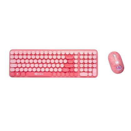 Imagem de Kit Mouse e Teclado Fini Wireless com Mini Receptor Letron Leo&Leo Leonora - 10323