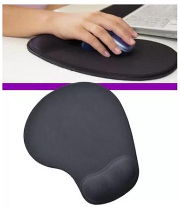 Imagem de Kit Mouse Recarregável Silencioso Bluetooth 2.4 GHZ + Mouse Pad Ergonomico