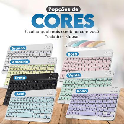 Imagem de Kit Mouse Teclado Magnético Bluetooth Para Lite P610 Tab S6