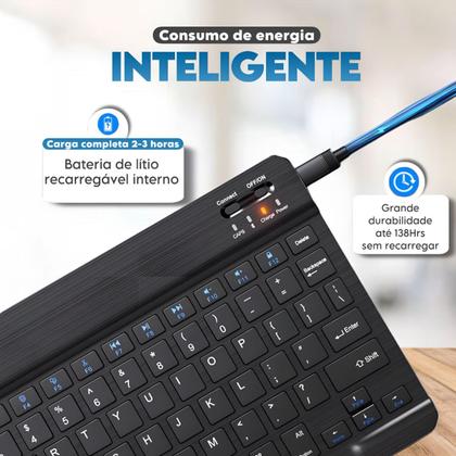 Imagem de Kit Mouse Teclado Magnético Bluetooth Para Lite P610 Tab S6