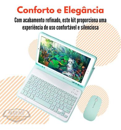 Imagem de Kit Mouse Teclado Magnético Bluetooth Para Tab S6 Lite P610
