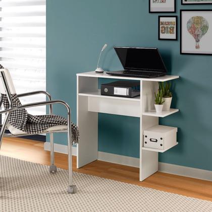 Imagem de Kit Móvel Mesa Madeira Lateral Apoio Notebook Comida Livros