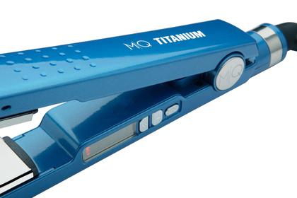 Imagem de Kit mq - secador mq pro digital íon 2600w 220v + chapinha prancha alisadora mq titanium blue 450