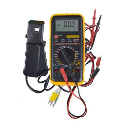 Imagem de Kit Multímetro Automotivo Digital Corrente Tensão Continuidade Hold Mda-232 Portátil Instrutherm Sensor Superfície S-01k