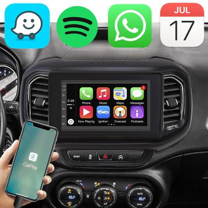 Imagem de Kit Multimidia 7 Pol Android Toro 2016 a 2023 CARPLAY/Android Auto + Câmera de Ré