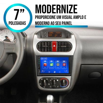 Imagem de Kit Multimídia 7 Polegadas Corsa 2002 a 2012 MP5 Carplay Android Auto
