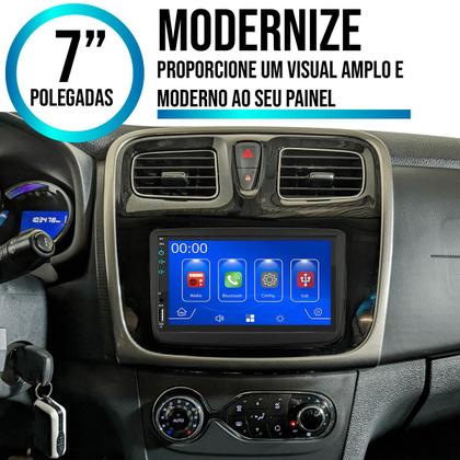 Imagem de Kit Multimídia 7 Polegadas MP5 Renault Sandero 2011 a 2024 CarPlay Android Auto