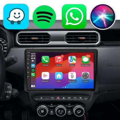 Imagem de Kit Multimidia 9” Duster 2020-2024 Waze Youtube + Câmera e Moldura 