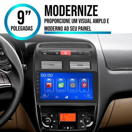 Imagem de Kit Multimídia 9 Polegadas MP5 Fiat Linea 2009 a 2014 + Câmera de Ré