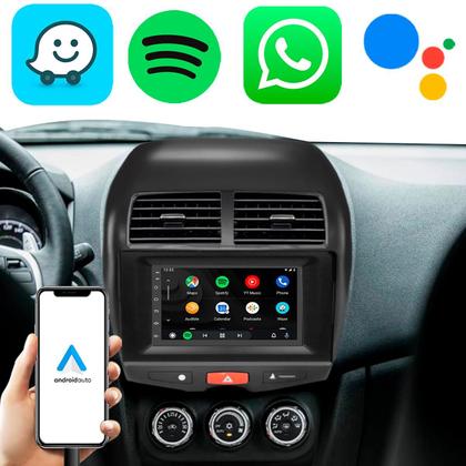 Imagem de Kit Multimídia Android 7" Polegadas ASX 2010-2022 CarPlay + Câmera de Ré
