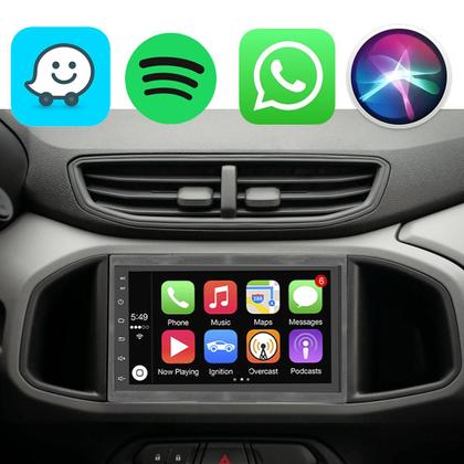 Imagem de Kit Multimidia Android 7 polegadas Chevrolet Prisma 2013 a 2019 CarPlay Câmera 