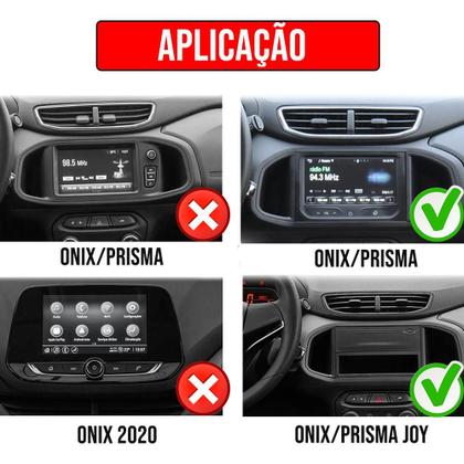 Imagem de Kit Multimidia Android 7 Polegadas Onix 2013 a 2019 Carplay + Câmera