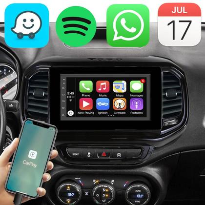 Imagem de Kit Multimidia Android 7 Polegadas Toro 2016 a 2023 CARPLAY/Android Auto + Câmera e Moldura