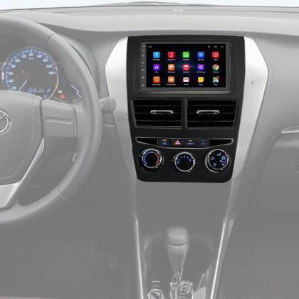 Imagem de Kit Multimidia Android 7 Polegadas Yaris 2018 a 2024 + Câmera e Moldura