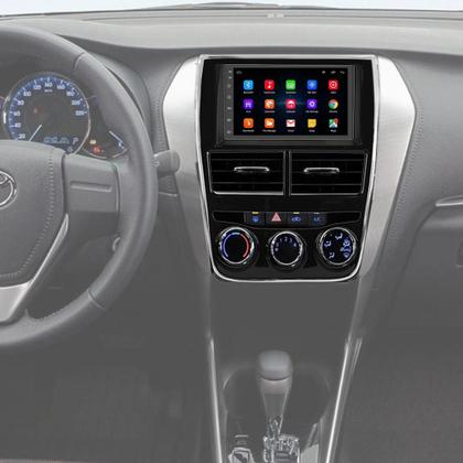 Imagem de Kit Multimidia Android 7 Polegadas Yaris 2018 a 2024 + Câmera e Moldura