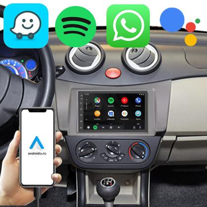 Imagem de Kit Multimidia Android Auto Carplay Lifan 320 2010 2011 2012 7" Voz Google Siri Tv Online Gps