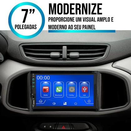 Imagem de Kit Multimidia Android Auto Prisma 2013 a 2019 7 Polegadas MP5 Carplay