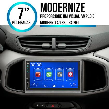 Imagem de Kit Multimidia Android Auto Prisma 2013 a 2019 7 Polegadas MP5 Carplay