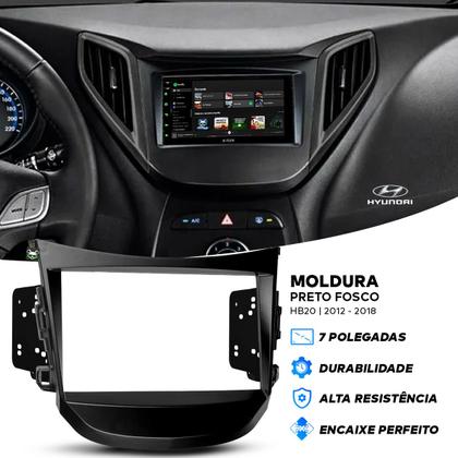 Imagem de Kit Multimídia Android Carplay 7 Pol Hb20 2012 2013 2014 2015 2016 2017 2018