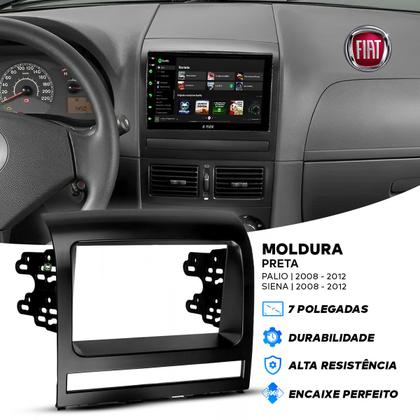 Imagem de Kit Multimídia Android Carplay 7 Pol Palio/Siena 2008 2009 2010 2012