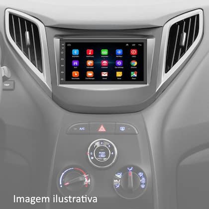 Imagem de Kit Multimídia Android HB20 2012 2013 2014 2015 2016 2017 2018 2019 7 Polegadas Com Aro Wi-fi Bluetooth