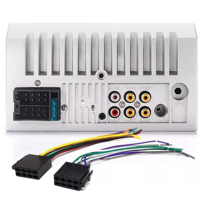 Imagem de Kit Multimídia + Câmera Ré + Sensor Ré Prata Celta 2011 2012 2013 2014 Bluetooth USB 7 Polegadas Touch Espelhamento