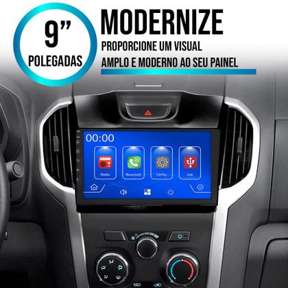Imagem de Kit Multimidia Carplay 9 Pol Blazer S10 2012 a 2016 MP5 + Câmera e Moldura