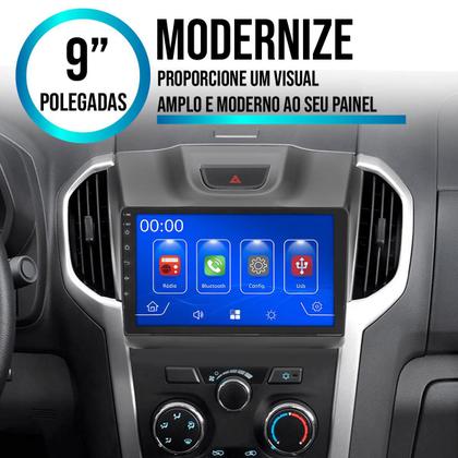 Imagem de Kit Multimidia Carplay 9 Pol Blazer S10 2012 a 2016 MP5 + Câmera e Moldura