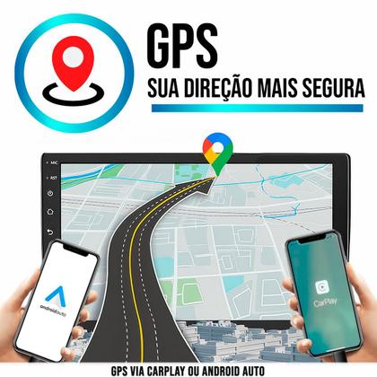 Imagem de Kit Multimidia Carplay 9 Pol Grand Siena 2013 a 2021 MP5 + Camera e Moldura