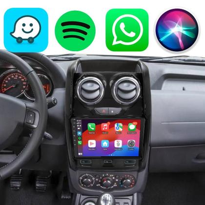 Imagem de Kit Multimidia CarPlay Android 9” 2GB 32GB Duster 2014-2019 + Câmera