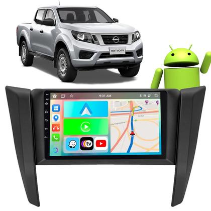 Imagem de Kit Multimidia CarPlay Android 9” 2GB 32GB Frontier 2017/2022 + Câmera