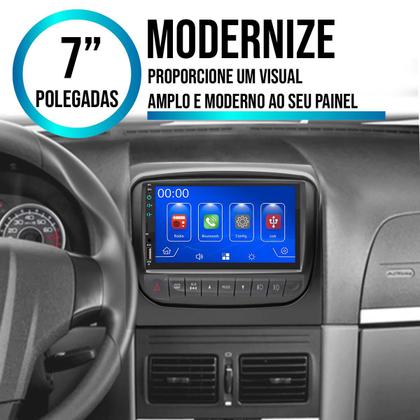 Imagem de Kit Multimídia Carplay Fiat Idea 2013-2016 7 Pol MP5 Touch-screen + Câmera de ré