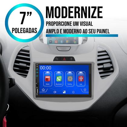 Imagem de Kit Multimídia Carplay Ford Ka 2015 2016 2017 7 Pol MP5 Touch-screen + Câmera