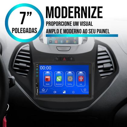 Imagem de Kit Multimídia Carplay Ford Ka 2015 2016 2017 7 Pol MP5 Touch-screen + Câmera